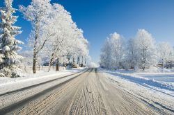 La campagna  nei dintorni di Druskininkai, durante il duro inverno della Lituania - © JuliusKielaitis / Shutterstock.com