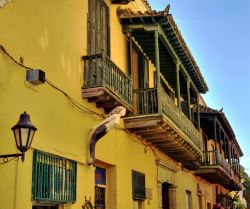 Cartagena de Indias in Colombia strada del centro storico coloniale - Foto di Giulio Badini