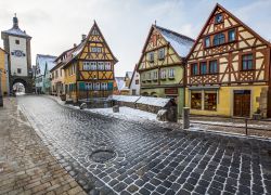 Case a graticcio nel centro di Rothenburg ob ...