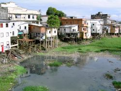 Case su palafitte a Manaus, la capitale dello stato di Amazonas, in Brasile - © guentermanaus / Shutterstock.com