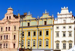 Case caratteristiche in pieno centro a Plisen, nella parte occidentale della Boemia - © posztos / Shutterstock.com