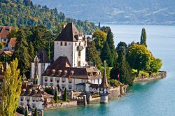 Il Castello di Oberhofen sul Lago di Thun in Svizzera - © swisshippo - Fotolia.com