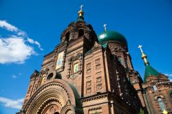 La cattedrale ortodossa di Santa Sofia ad Harbin in Cina (Manciuria). Harbin possiede una numerosa comunità russa, dovuta alla costruzione di una ferrovia di collegamento a Valdivostok ...