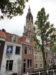 Centro di Delft sullo sfondo Nieuwe Kerk