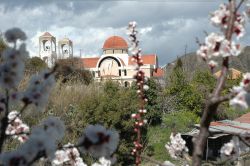 Chiesa Kakopetria a Cipro sui Monti Troodos