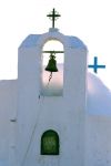 Chiesa Ortodossa sull' Isola di Egina, Grecia. Particolare della torre campanaria e la cupola - © Ariy / Shutterstock.com