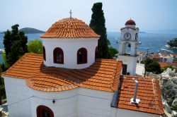 Una chiesa Ortodossa a Skiathos, Isole Sporadi ...