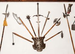 Tra le collezioni esposte nel museo all'interno del Castello di Dracula non potevano certo mancare le armi - © Anton_Ivanov / Shutterstock.com 