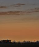 La Cometa Pan-STARRS C/2011 L4 in transito sui cieli a nord di Bologna, Emilia Romagna. E' stata scoperta nel giugno 2011.
