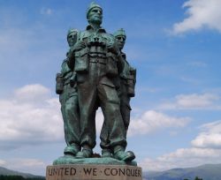 Il Commando Memorial a Invergloy in Scozia (Highlands).
