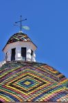 Cupola della chiesa di San Michele ad Alghero, prov. di Sassari, Sardegna. La chiesa, pregevole esemplare di stile barocco, esisteva già nel XIV secolo ma solo nel 1612 assunse le forme ...