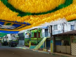 Decorazioni a Manaus 2014, in occasione dei  Mondiali di calcio del Brasile. Questà città era sede delle partite del girone della nazionale Italiana - © guentermanaus ...