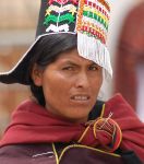Donna Bolivia con copricapo tradizionale -  Foto di Giulio Badini i Viaggi di Maurizio Levi 