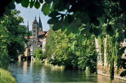 Il Fiume Neckar a Esslingen (Germania) - © ...