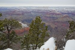 Foto invernale sul plateau dell'Arizona settentrionale: ...