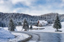 Paesaggio invernale a Brasov, Romania - Una soffice coltre di neve ricopre i dintorni di Brasov che sorge ad un'altitudine mediamente elevata, attorno ai 600 metri, e in una posizione particolare ...