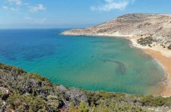 Gavdos: la spiaggia di Potamos, una delle più meridionali di tutta la Grecia.