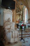 Giovanni Paolo II dentro la chiesa Plac Jana Pawla II a Wadowice