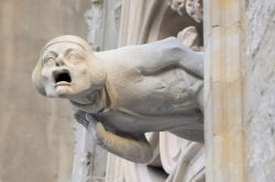 Una grondaia (doccione) di un edificio del centro storico di Carcassonne in Francia - © Alexander Studentschnig / Shutterstock.com