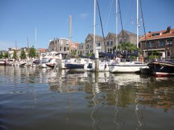 Il porto di Dordrecht in Olanda
