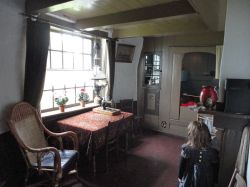 Interno di un mulino a vento di Kinderdijk: la casa del custode (Olanda).
