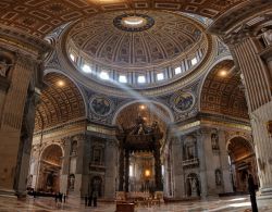 Interno Basilica San Pietro Vaticano Roma