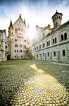 Interno del castello di Neuschwanstein in Baviera, ...