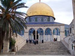 La Cupola della Roccia o Moschea Roccia a Gerusalemme, Israele -  Foto di Giulio badini