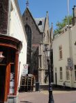 La chiesa di Sint Janskerk a Gouda, vista del retro