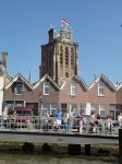 La torre di Grote Kerk a Dordrecht