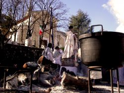 Il Rito della Panarda e la Cottora di S Antonio alla festa di gennaio a Villavallelunga - © Nunzio Lippa