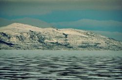 Lago ad Abisko (Tornetransk) ad inizio marzo in  Svezia