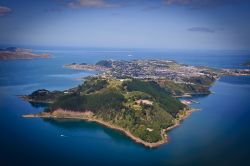 La penisola di Miramar in Nuova Zelanda, nella parte meridionale dell'Isola del Nord, accanto alla capitale Wellington. Il nome spagnolo significa "vista mare", e in effetti si ...
