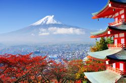 Il versante est del Monte Fuji, visto da Gotemba, ...