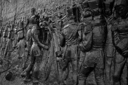 Particolare del monumento nella Pampa di La Quinua, Perù - A circa un'ora a nord della città di Ayacucho si tova il luogo dove si svolse la battaglia finale tra l'esercito ...