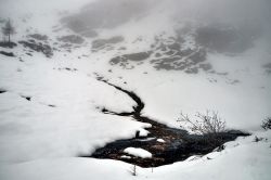 Paesaggio invernale a Les Suches, la montagna che domina La Thuile