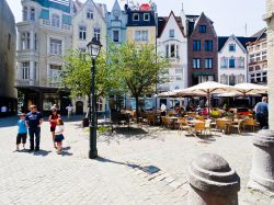 Palazzi storici nel centro di Aquisgrana (Germania) ...