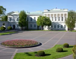 Il Palazzo Presidenziale di Vilnius in Lituania. ...