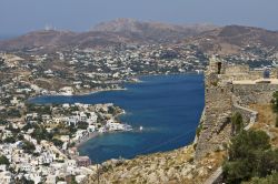 Panorama dell'isola di Patmos: la baia di ...