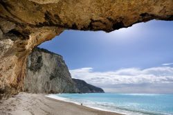 Particolare di Porto Katsiki a Lefkada, Grecia ...