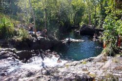 Pozza d'acqua al Buley Rockhole Northern ...