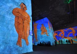 Proiezione multimediale alle  Carrieres de Lumieres a Les Baux in Provenza