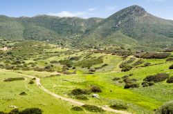 Punta Su Guardianu, le montagne che si trovano alle spelle di Buggerru in Sardegna - © marmo81 / Shutterstock.com