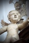 Particolare di un Putto della chiesa barocca di Steinhausen in Germania