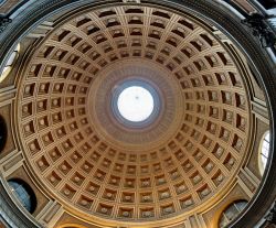 Sala della Rotonda Musei Vaticani cupola del Simonetti