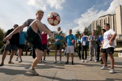 Nella foto il campione del mondo Andrew Henderson si esibisce a Sofia, in occasione della Red Bull Street Style Practice Session - © B.Stefanov / Shutterstock.com