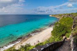Una spiaggia sabbiosa a Bonaire, nei Caraibi olandesi - © valeriy tretyakov / Shutterstock.com
