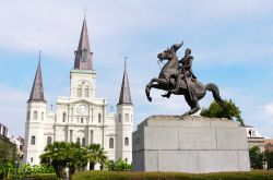 Statua equestre di Andrew Jackson, New Orleans - Al centro del quartiere francese di New Orleans sorge la famosa scultura equestre dedicata al generale Andrew Jackson, 7° presidente degli ...