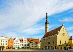 Il palazzo municipale di Tallinn (Estonia) si affaccia sulla Piazza del Municipio, nella Città Vecchia. Fu eccezionalmente costruito in stile gotico, diversamente dagli altri edifici ...