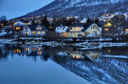 Tromsdalen, il quartiere sud di Tromso: le case ...